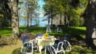 Wild Flower outdoor dining lake view | Savannah House Wine Country Inn & Cottages | Finger Lakes, NY