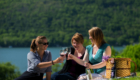 Girls outdoor drinking | Savannah House Wine Country Inn & Cottages | Finger Lakes, NY
